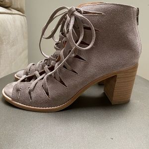 Never worn Jeffrey Campbell Lace Up Booties